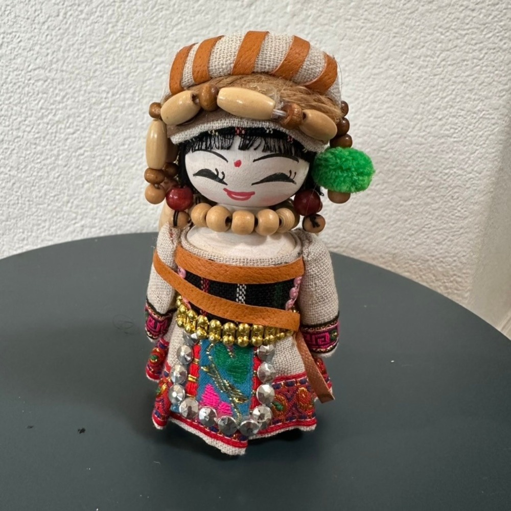 Vintage Ethnic Folk Art Doll Handmade‎ Decorative Collectible Souvenir Toy